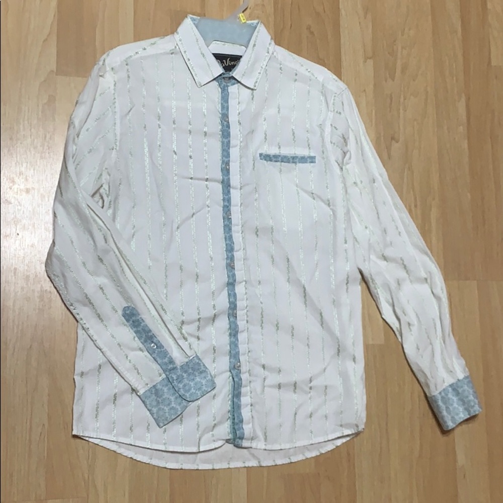 Da Vinci EST 1952 NEW VINTAGE Men Dress Shirt SZ M